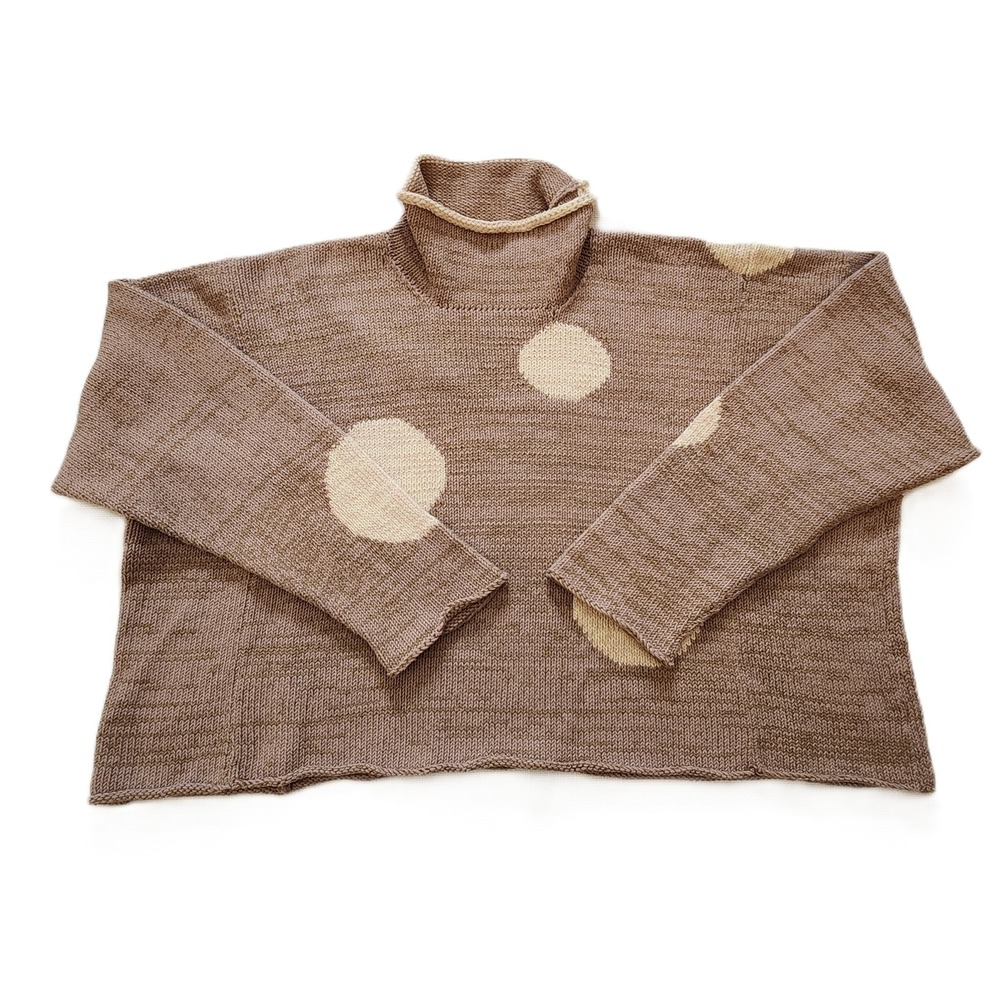 Artisan Oversize Knit Cropped Sweater Sue (P) Knits Sue Peterson Sz. M